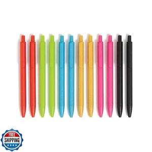 Bolígrafos de tinta híbrida de colores U Brands U-Eco, juego de 12, audaces y brillantes, - Imagen 1 de 5
