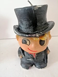 Vintage 1960's Novelty Wax Candle Possibly A Groom Height 6 Inches - Picture 1 of 6