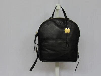 Bolso Mochila MARGOT Negro Cuero Genuino Correas Ajustables y Etiqueta Colgante NUEVO Foto 1 de 4