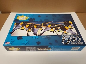 Penguins Panoramic BLACK TIE AFFAIR Puzzle 500 Pcs 2007 12" x 36" Used, COMPLETE - Picture 1 of 4