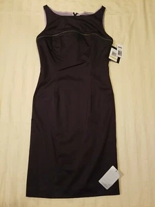 NEW Marc New York Andrew Marc Black A-Line Sleeveless Zip Closure Dress Womens 2 - Picture 1 of 12