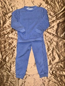 Christian Dior Youth size 8 Track Suit Sweatshirt Pants Blue pullover joggers tr - Picture 1 of 6