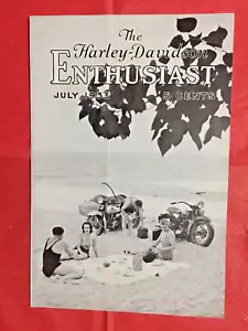 July 1933 HARLEY-DAVIDSON "ENTHUSIAST" Motorcycle Dealer Sales Magazine - Picture 1 of 13