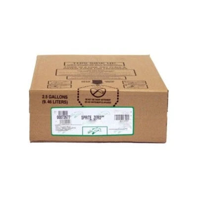 COCA-COLA Sprite Zero 2.5 Gallon BIB SODA SYRUP CONCENTRATE, SODASTREAM
