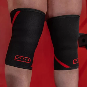 SBD Powerlifting Knee Sleeves 7mm Neoprene - Black - Large - Picture 1 of 4