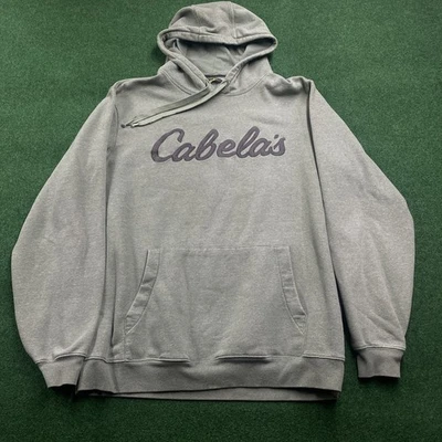 Vintage Cabelas Camo Hoodie Mens L Green Camouflage Hunting Pullover Sweatshirt - Image 1 of 4