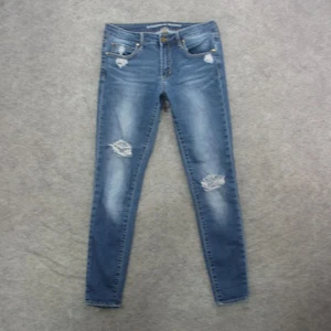 Articles of Society Jeans Womens 27 Blue Distressed Ripped Skinny Stretch Denim - Picture 1 of 11