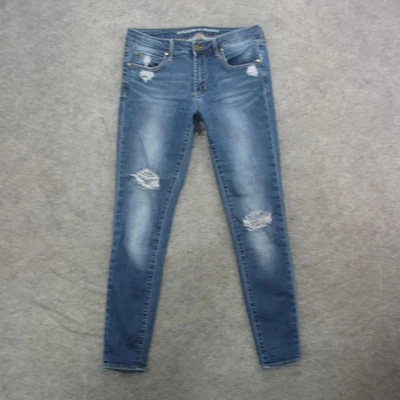 Articles of Society Jeans Womens 27 Blue Distressed Ripped Skinny Stretch Denim - Image 1 of 4