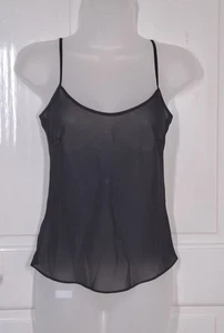Whistles Trägertop transparente Seide schwarz Größe 8 verstellbare Träger - Bild 1 von 9