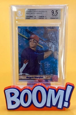 2011 Bowman’s Best Prospects Bryce Harper BGS 9.5 Phillies MVP HOF 🔒 - Image 1 of 2