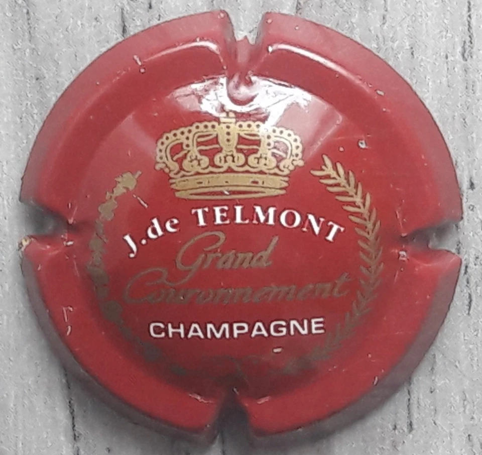 J. De Telmont : capsule de champagne n° 18 (assez bon état) - Photo 1/1