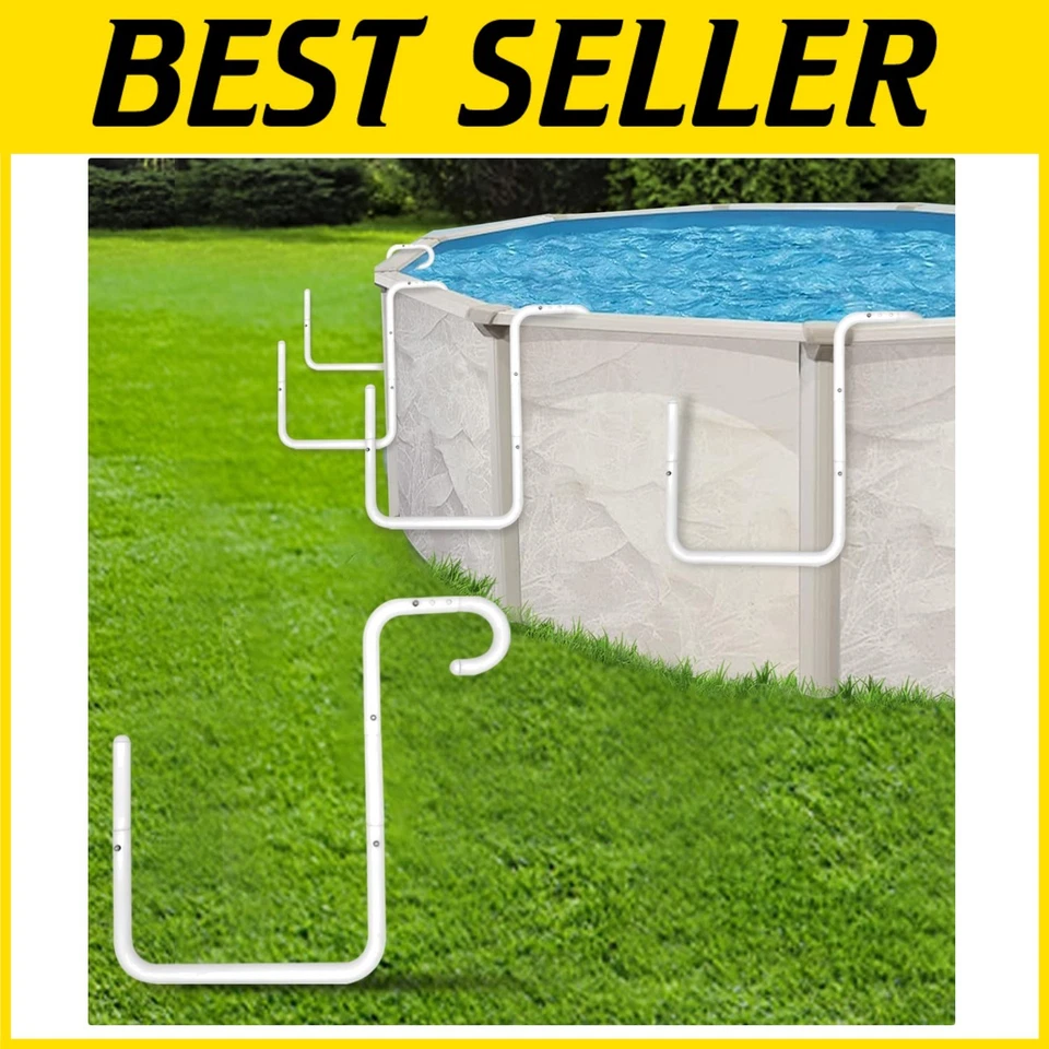 Durable Solar Cover Storage Brackets for Steel-Walled Pools - Effortless Setup - Image 1 of 4