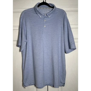 Herren Walter Hagen 11 Majors hellblau meliert Kurzarm Golf Polo Large - Bild 1 von 9