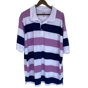LU Linea Uomo Größe 3x Baumwolle Poly Polo gestreift - Bild 1 von 4