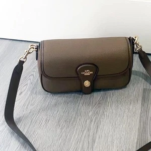 COACH Hadley Shoulder Bag Dark Stone 2 Way Crossbody Bag CY683 outlet New - Picture 1 of 10