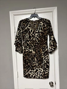 Olivia Matthew’s Kleid schmeichelhaft super Stärke Leopardenmuster Gr. PL NEU OHNE ETIKETT - Bild 1 von 6