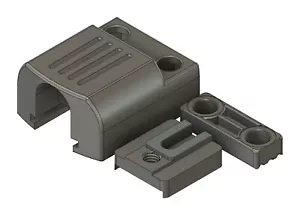 Parti di lancio batteria compatibili con rullante Sonor Force Series, stampate in 3D, nero - Foto 1 di 8