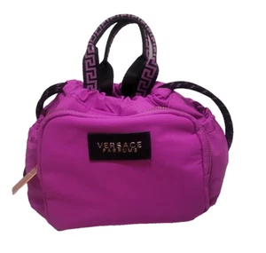Versace Perfumes Fucsia Cosméticos Maquillaje Bolso de Mano con Cordón Doble Asa - Imagen 1 de 20