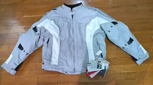 Women’s Cortech LRX Motorcycle Jacket Size XL Gray Mesh with Liner Armored - Picture 1 of 7