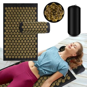 Acupuncture Acupressure Mat Massage Yoga Fitness Cushion Pain Stress Relief mat - Picture 1 of 17