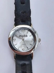 Mudd ladies quartz black sewn strap watch - Picture 1 of 4