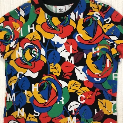 Camiseta Adidas Rich Mnisi Estampado Gráfico Floral Colorido Top Talla Para Hombre Talla L Foto 1 de 4
