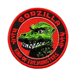 Parche Godzilla "Rey de los Monstruos" Rojo y Verde Bordado Hierro - Imagen 1 de 2
