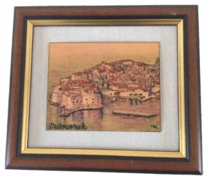 Fondo de lienzo enmarcado paisaje costa Dubrovnik Croacia envío y devolución gratuitos - Imagen 1 de 1