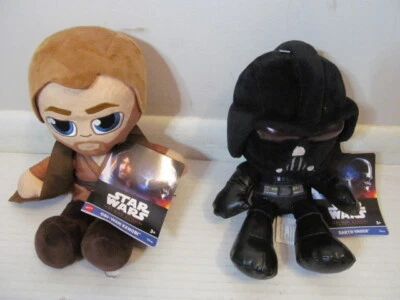 Figura de peluche Mattel Star Wars 10" de alto, Obi-wan Kenobi o Darth Vader Foto 1 de 4