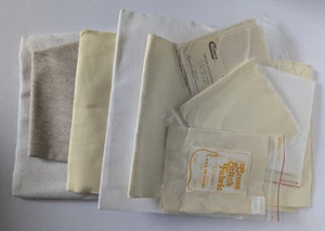 Cross Stitch Fabric Lot - Mixed Sizes Colors Counts - Over 1.5 Pounds - Picture 1 of 4