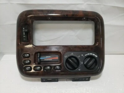 Controles de aire acondicionado de temperatura doble zona para Dodge Caravan 99-00 grano de madera Foto 1 de 4
