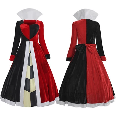 Alice In Wonderland Cosplay Costume Queen Of Hearts Dress Red Queen Dress  - Image 1 of 4