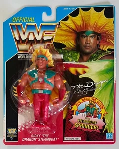 WWF HASBRO 1992 Serie Real Wrestling Action Ricky "The Dragon" Steamboat CRISP! - Foto 1 di 12