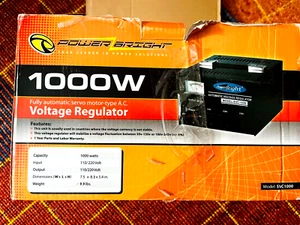 Power Bright SVC 1000W Voltage Regulator New - Picture 1 of 4