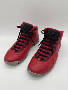 2015 Nike Air Jordan 10 Retro ‘Bulls Over Broadway’ Mens Size 10 Red 705178-601 - Picture 1 of 9