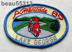 ⭐1989 AMERICADE LAKE GEORGE NEW YORK HARLEY BIKER JACKET VEST PATCH - Picture 1 of 1