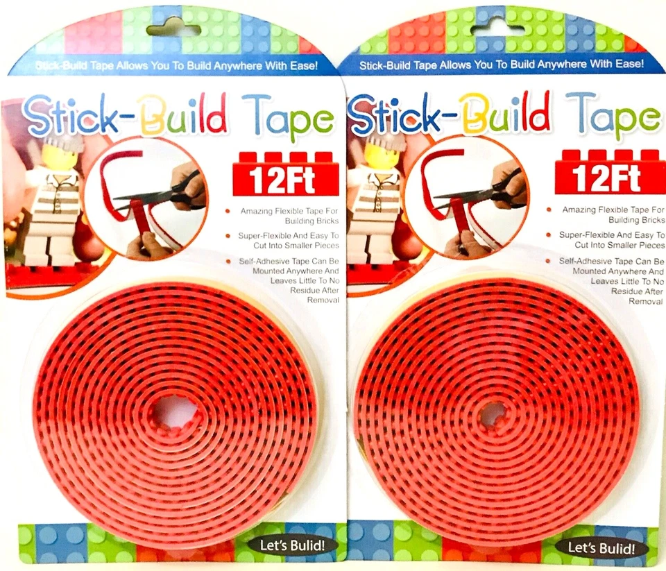 2 Tekno Stick Build Tape Amazing Flexible 12 Ft Self Adhesive For Building Brick - Image 1 of 1