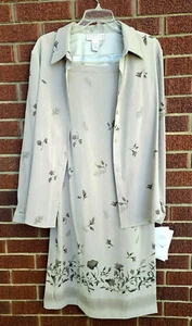 Women’s Norton Mcnaughton Green Size 12 Skirt 14 Blouse - Picture 1 of 12