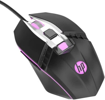 HP RGB Ergonomic Wired Gaming Mouse, Adjustable DPI with Breathing Light - Image 1 of 4