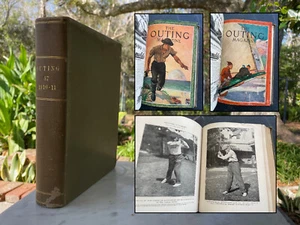1910-11 OUTING MAGAZINE v 57 Antique Covers Automobile Boy Scouts Pics Book Golf - Picture 1 of 15