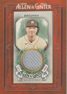 2022 Topps Allen and Ginter Mini Framed Relics #MFRAB Alex Bregman - Image 1 of 2