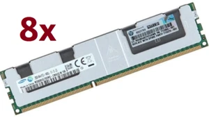 8x 32GB 1866MHz ECC LRDIMM RAM PC3-14900L HP 708643-B21 715275-001 712384-081  - Bild 1 von 1