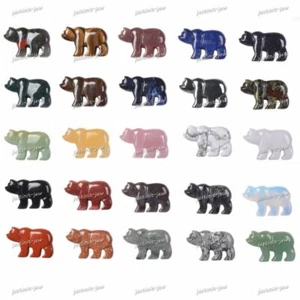 47mm Edelstein geschnitzt Flatback Eisbär Anhänger Perle - Bild 1 von 63