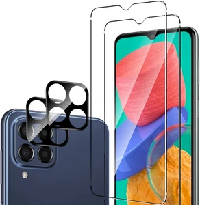 2X Vidrio protector (pantalla + Cámara) para Samsung Galaxy M33 5G Lámina blindada Full 9H - Imagen 1 de 6
