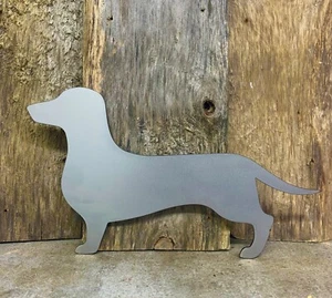 SALCHICHA PERRO SALCHICHA RAZA PERRO PERSONALIZADO ACERO METAL PARED ARTE HOGAR JARDÍN REGALO - Imagen 1 de 10