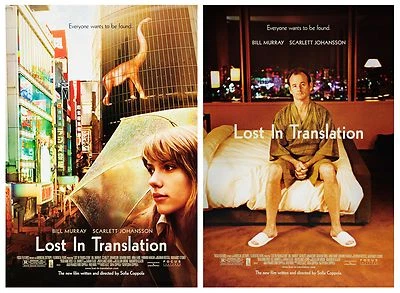 LOST IN TRANSLATION (2003) 2ER SET ORIGINAL FILMPLAKATE - GEROLLT - Bild 1 von 3