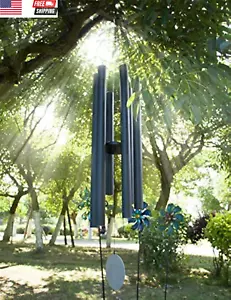 66" Extra Large Wind Chimes, Deep Tone Wind Chimes Outdoor with 6 Metal Tubes, M - Picture 1 of 7