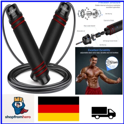 Springseil Fitness - Schnell, Verstellbar & Für Kinder/Erwachsene - Bild 1 von 4