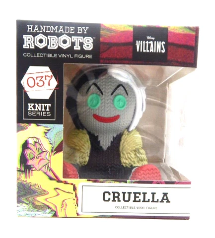 Handmade by Robots Cruella Collectible Vinyl Figure 037 Knit Series Disney NEW Cover