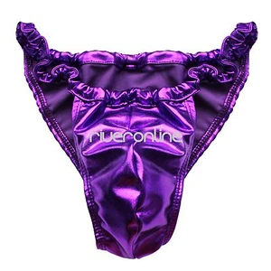 Männer Sexy Bikini Slips Wetlook Gummi Briefs Höschen String Tanga Unterhosen - Bild 1 von 10